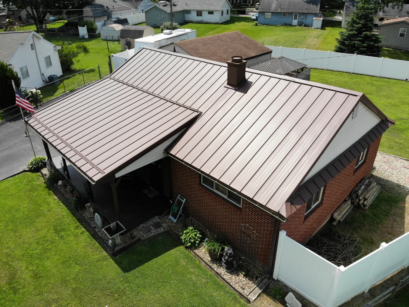 Commercial roof inspection documented in Thorntown